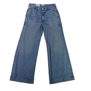 Citizens of Humanity Beverly Trousers Lune Blue Wide Leg Falre Jeans 29 NEW